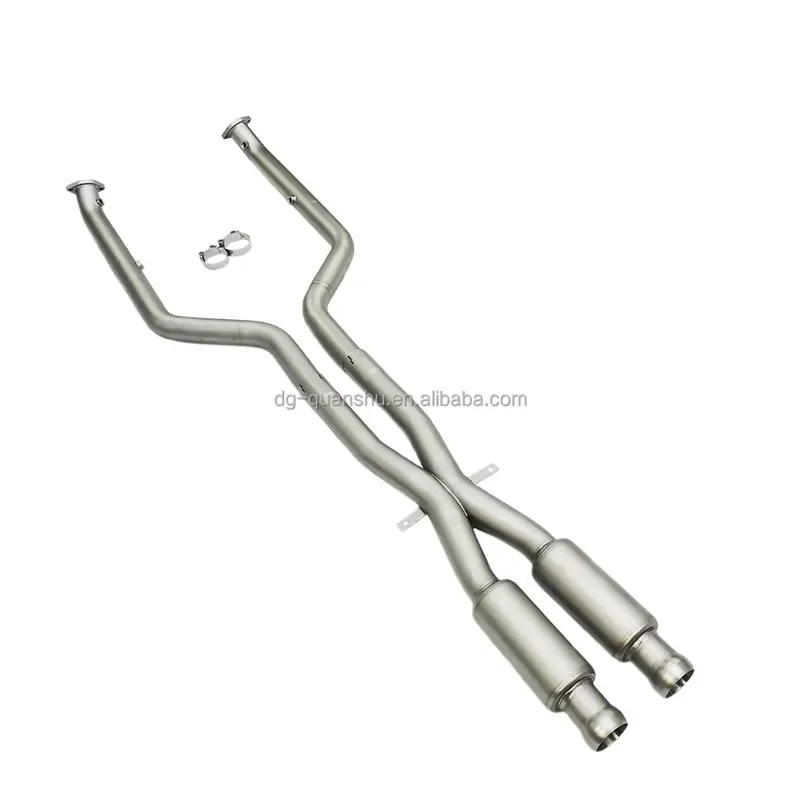 【Durable Practical Daria】 Exhaust Center Pipe for M3 E90 E92 E93 Xpipe 2 Resonator S65 V8 Titanium Midpipe 1.2mm