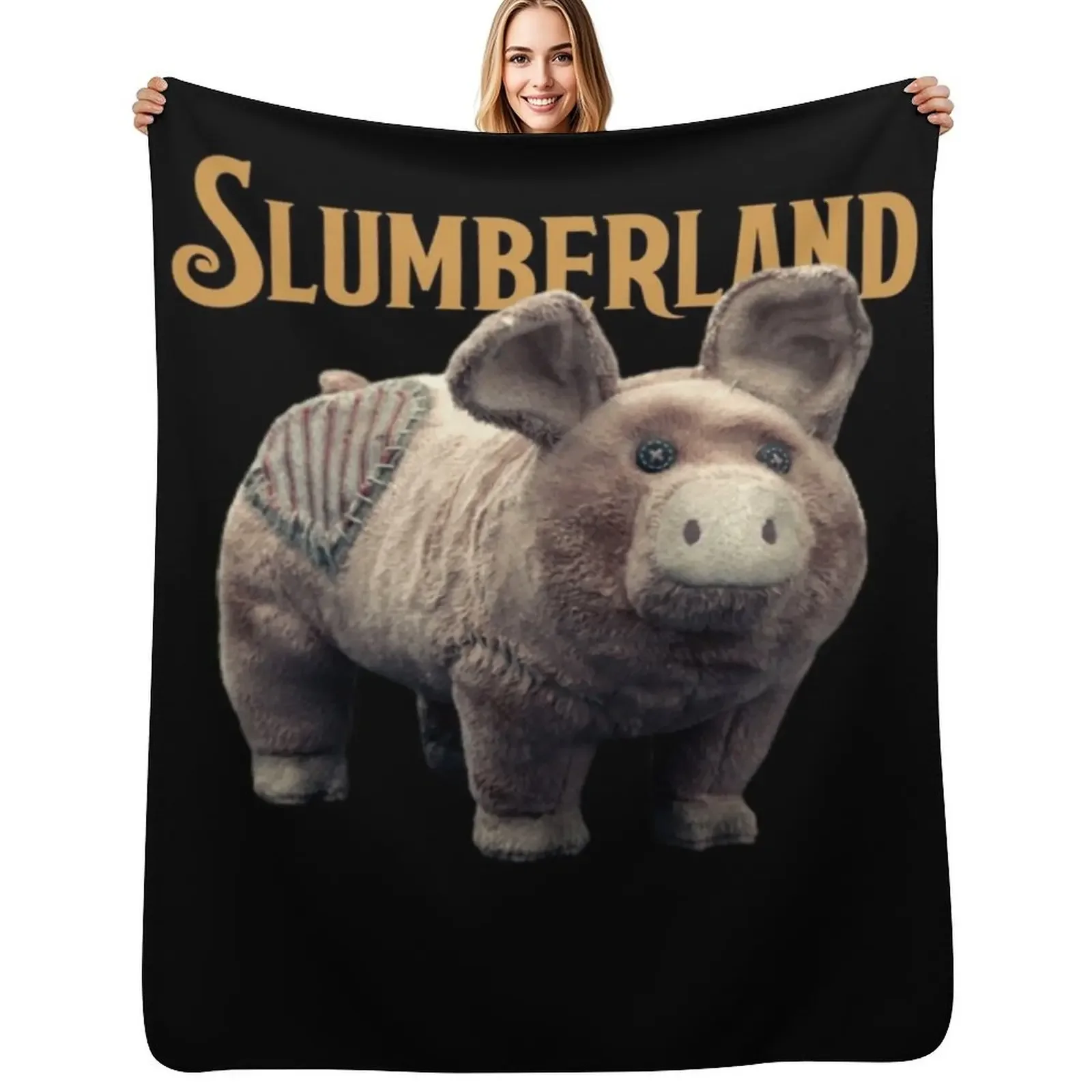

slumberland pig Throw Blanket Bed Luxury Brand Bed Fashionable Warm Blanket
