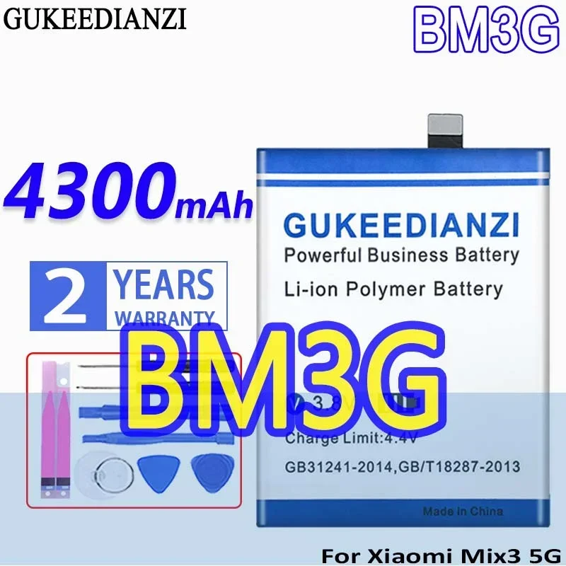 High Capacity GUKEEDIANZI Battery BM3G 4300mAh For Xiaomi Mix3 mix 3 5G