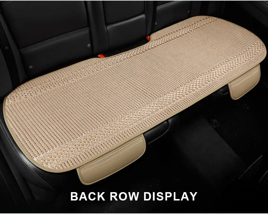 SEAMETAL Sommer Auto Sitz Abdeckung Atmungs Eis Seide Universal Vorne Hinten Sitzkissen Pad Matte Schutz Auto Innen Zubehör – Detail 14