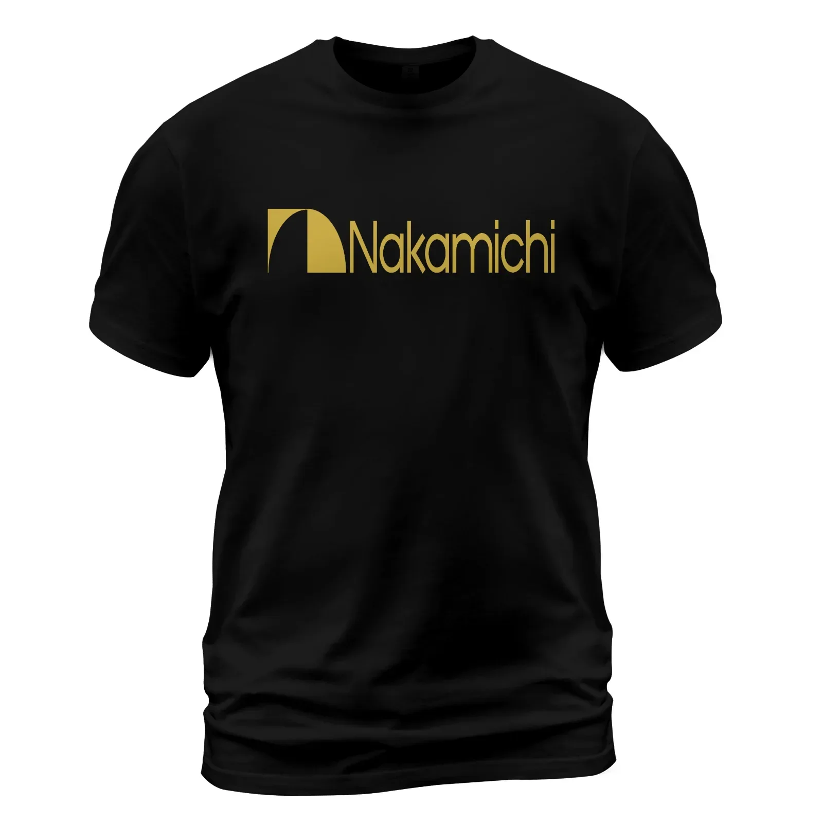 Nakamichi Audio Gold Logo T-Shirt Made in USA Size S to 5XL