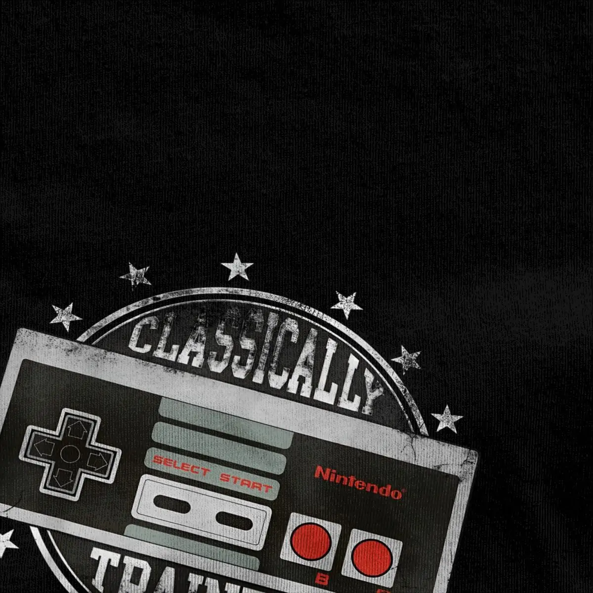 Nintendo NES Controller Classically Trained Graphic Men\'s T Shirts Retro Tee Shirt Video Game T-Shirt Cotton Plus Size Clothing