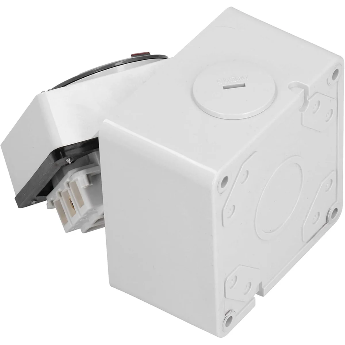 B53CC Waterproof Switch Outdoor Power Isolator on-Off Switch Dustproof Rotary Control Switch Socket with Accessories(3P40A)