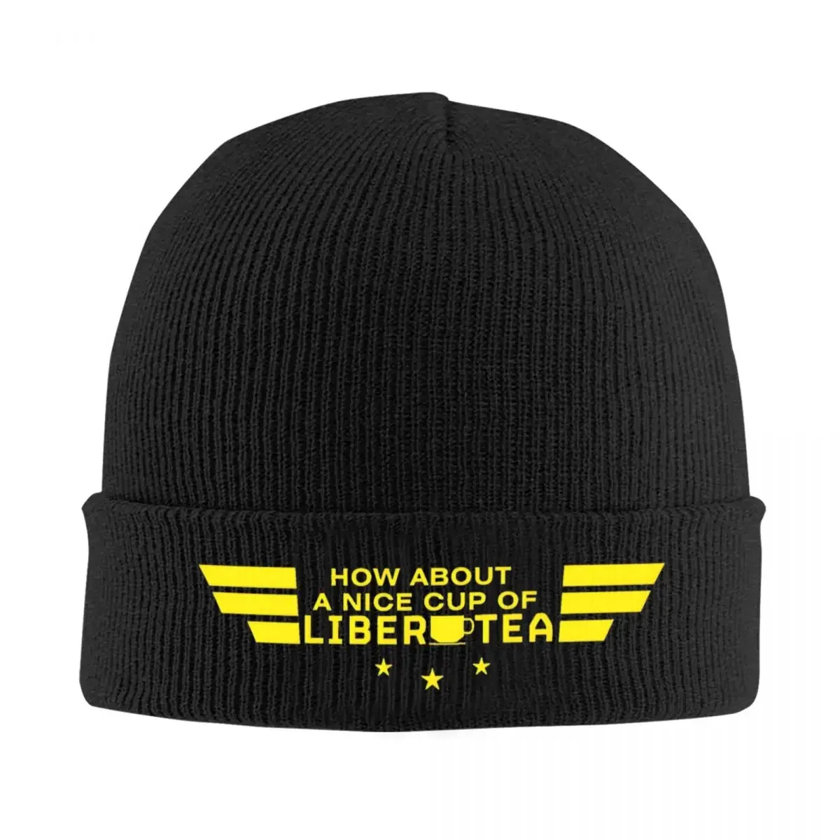 Liber Tea Helldivers Knitted Hat for Women Men Skullies Beanies Autumn Winter Hats Video Shooter Game Casual Cap