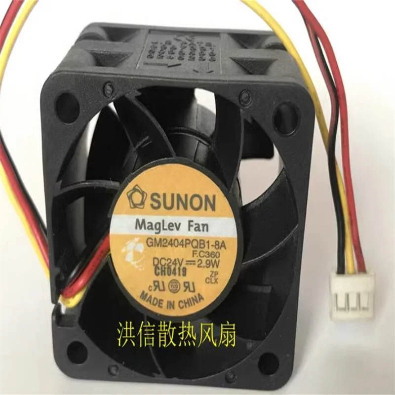 Original SUNON 4028 GM2404PQB1-8A 24V 2.9W 40*28MM Converter 3-wire fan