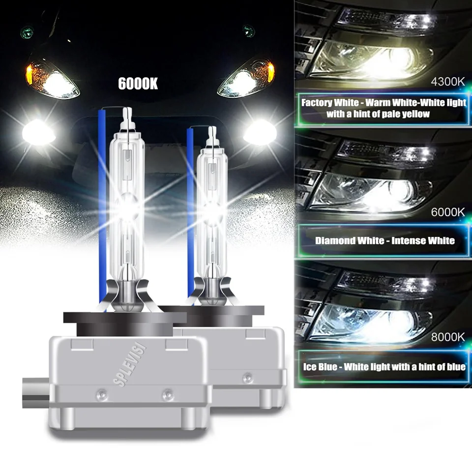 المصابيح الأمامية D1s Xenon HID 35W - أضواء زينون تعتمد شعاعًا مطورًا تركزًا لأوبل إنسيجنيا 2008 2009 2010 2011 2012 2013 2014