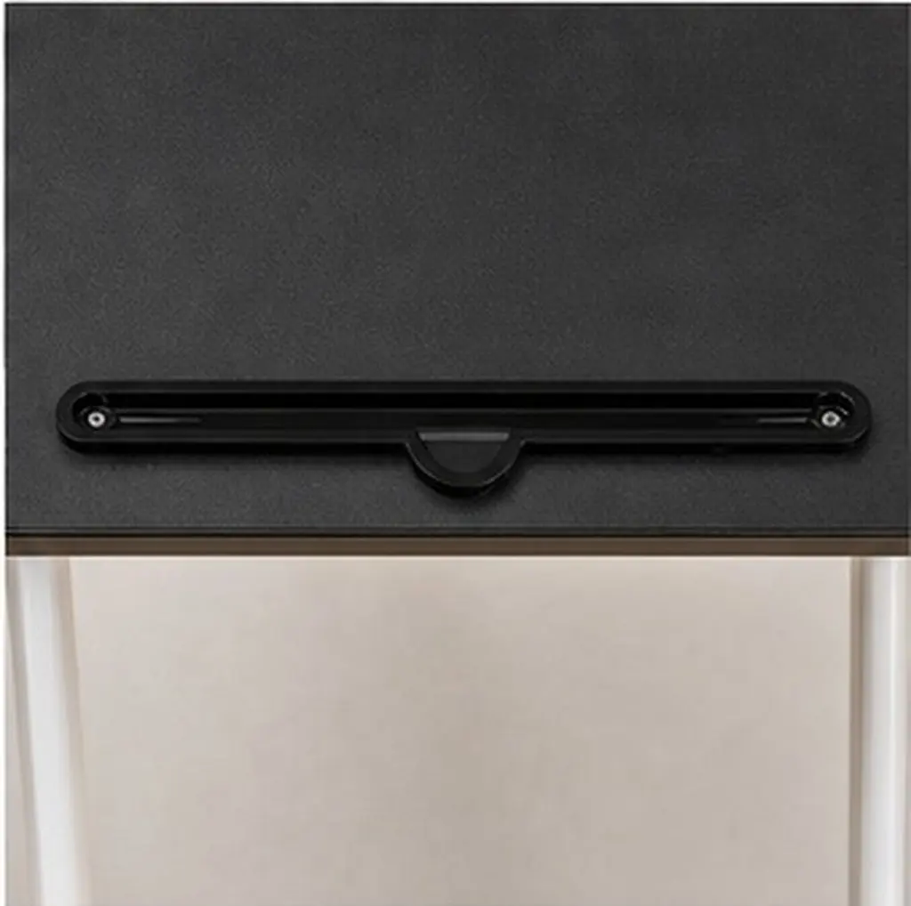 Folding Desk Slot Rail Black Plastic Bracket Portable Tablet Groove Phone Holder Lap Table Desktop Slot Rail Home Office Desk