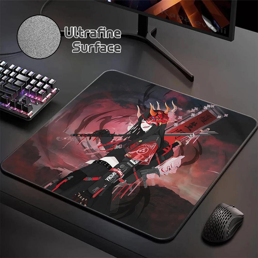 Ultrafine Surface Mouse Pad 400X450MM Gaming Japanese Aniem Girl Mousepad Locking Edge Mouse Mat Gamer Keyboards Pads Desk Mat