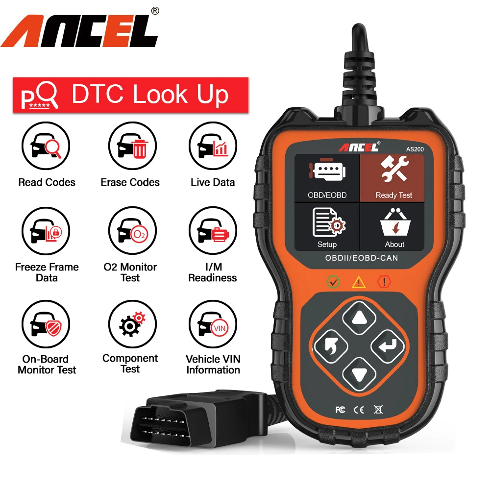 

ANCEL AS200 OBD2 Scanner Engine Check Automotive Tools Professional Code Reader Car Scanner OBD2 Auto Diagnostics Free Shipping