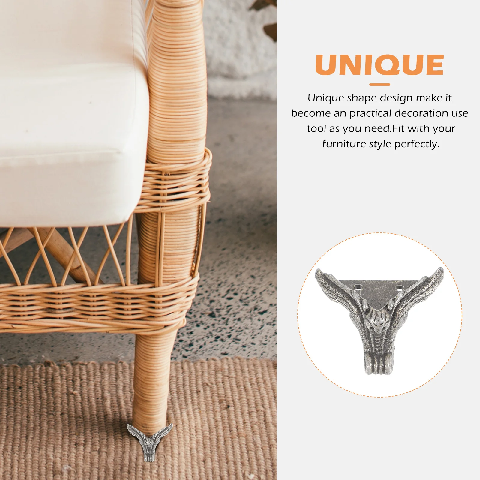 8 шт. 25x33 мм бронзовые деревянные ножки в коробке с тигровым дизайном, мебельные ножки из цинкового сплава для дивана-кровати, стула, регуляторы высоты дивана, опорные ножки