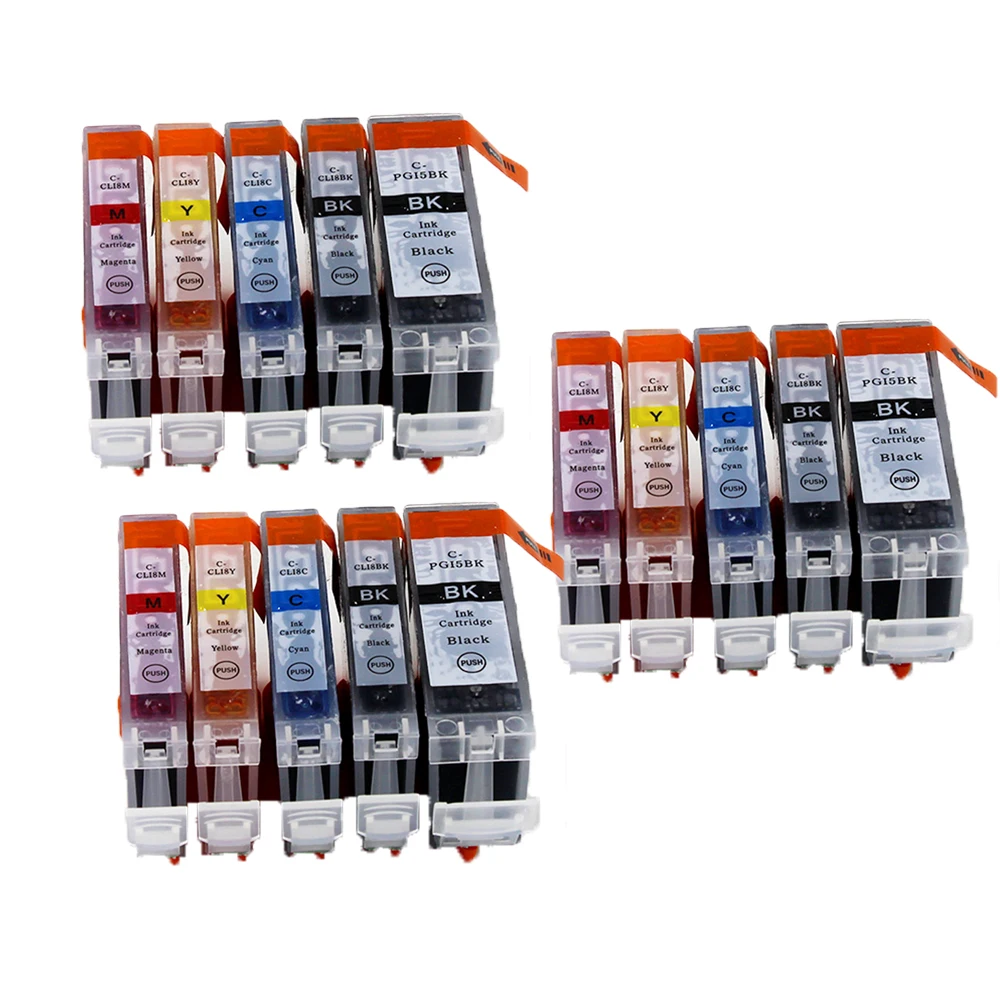 Compatibele Inkt Cartridges PGI-5 CLI-8 PGI5 CLI8 Voor Canon Pixma IP4200 IP4300 IP4500 MP500 IP5200 MP530 MP600 MP610 MP800