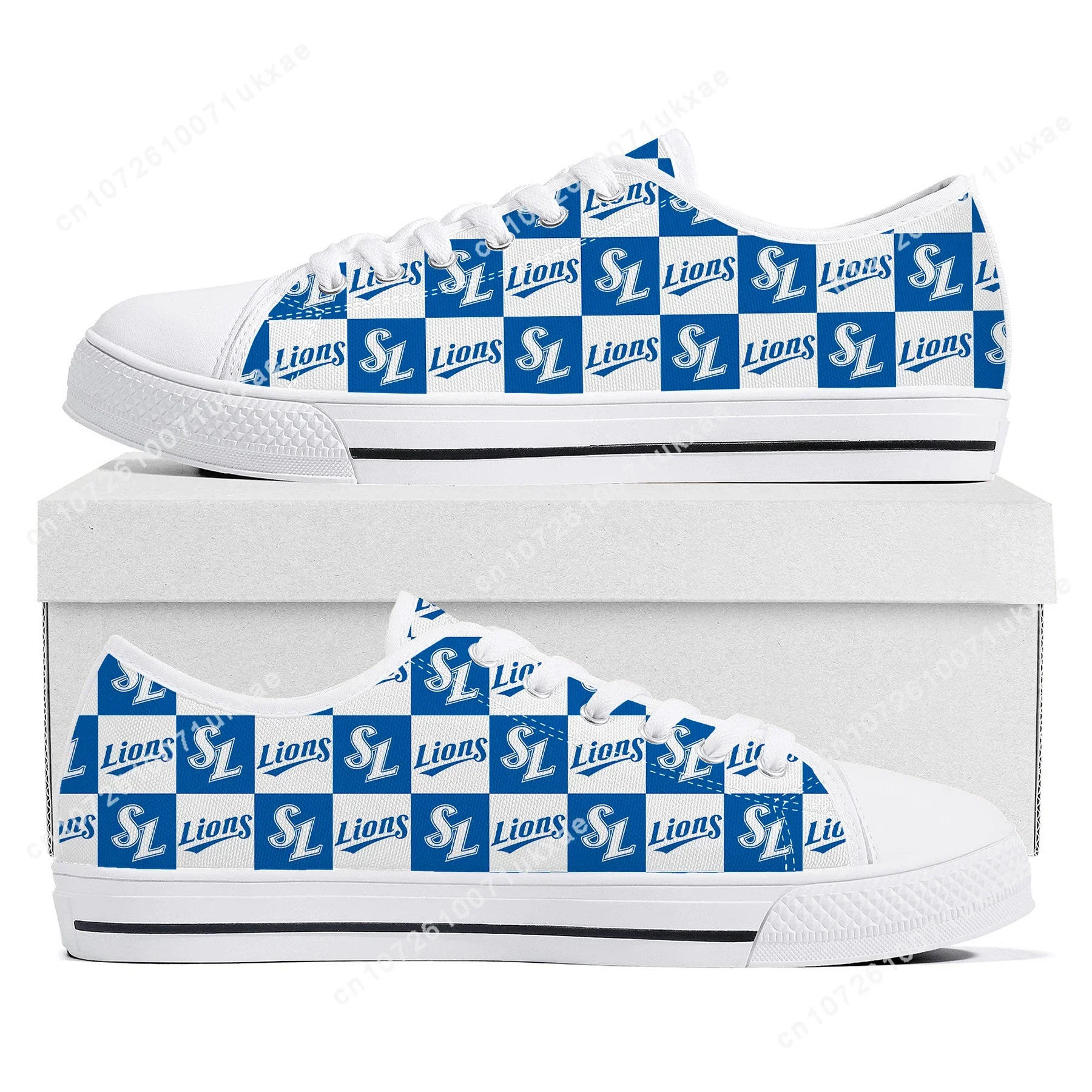 라이온즈 Daegu Lions baseball Low Top Sneakers Mens Womens Teenager Canvas High Quality Sneaker Casual Custom Made Shoes Customize