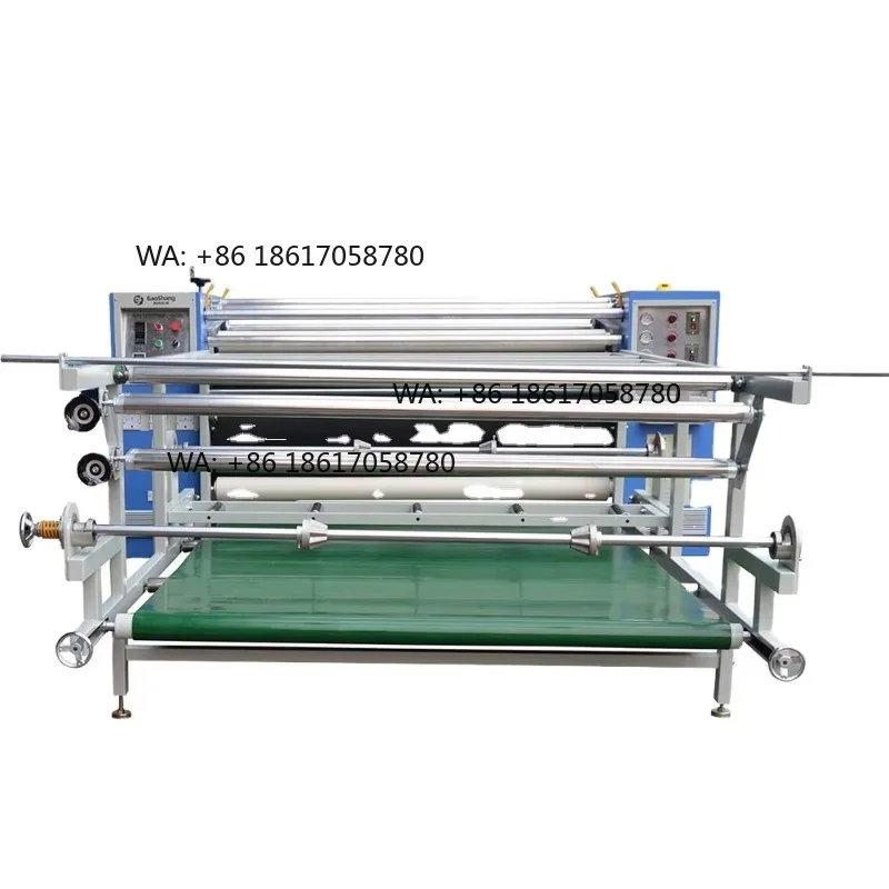 600mm Drum High Productivity Roller 1800 Width Oil Heating Automatic Sports Jersey Piece Sublimation Heat Transfer Machine
