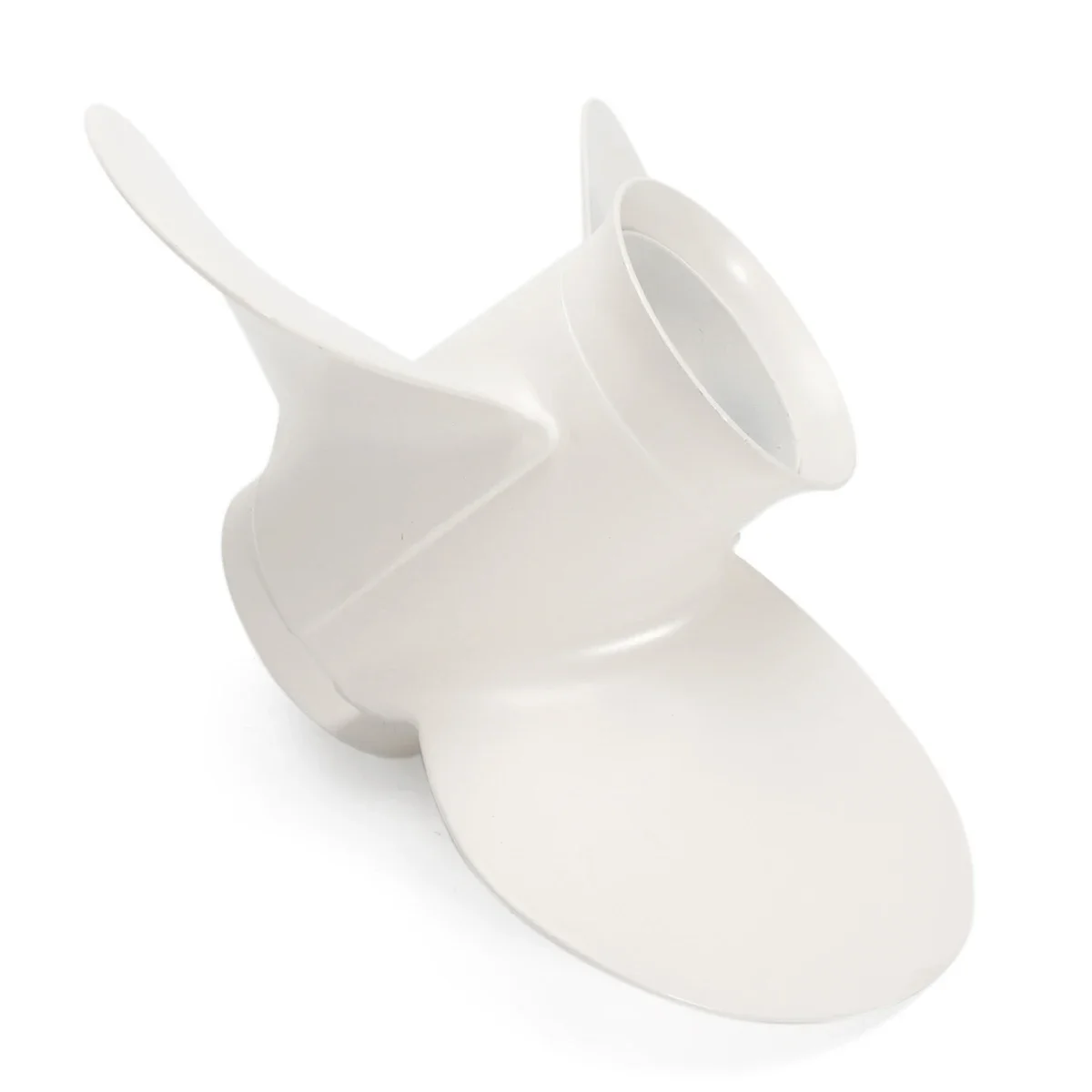 Yamaha용 흰색 보트 선외 프로펠러, 알루미늄 10 스플라인 톱니, 직경 72mm, 3 블레이드, Yamaha 20-30HP 9 7/8X10 1/2-F