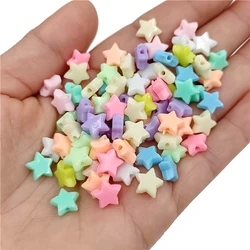 100pcs 10mm Macaron Color Star Loose Beads For DIY Jewelry Accessories Bracelet Necklace Making Beads