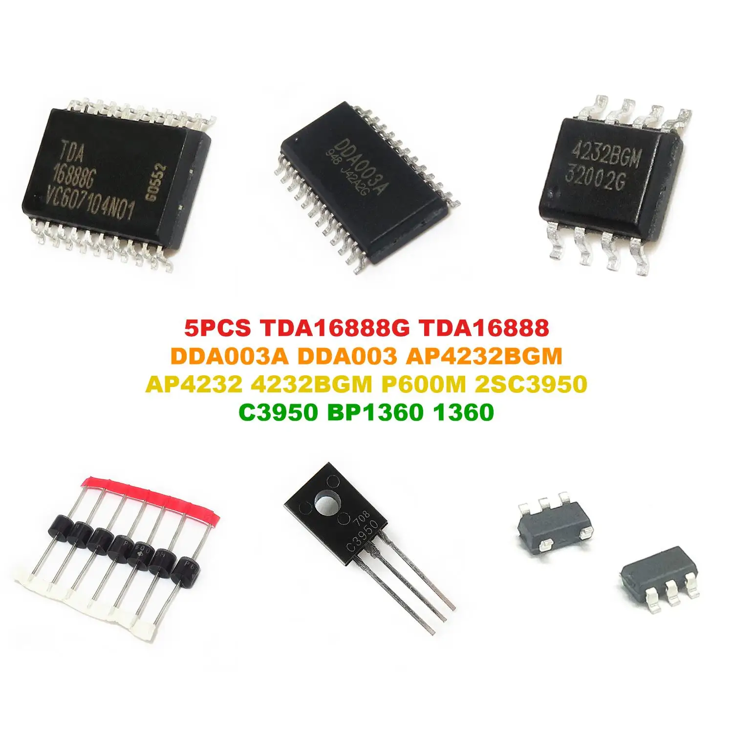 TDA16888G TDA16888 DDA003A DDA003 AP4232BGM AP4232 4232BGM P600M 2SC3950 C3950 BP1360 1360