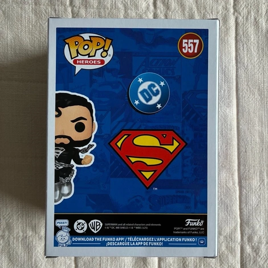 DC Comics Superman (Black Suit) 557 Figures Funko POP Vinyl Figure Collectible Limited Edition Figurine Decoration Toy Gift - Image 4