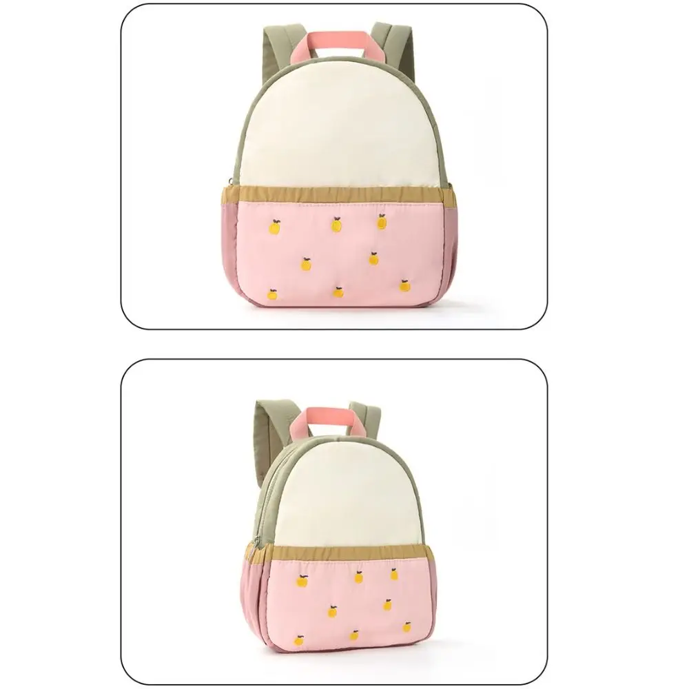 High Quality Polyester Embroidery Shoulders Bag Multicolor Large Capacity School Bag Washable Versatile Backpack Kids Children