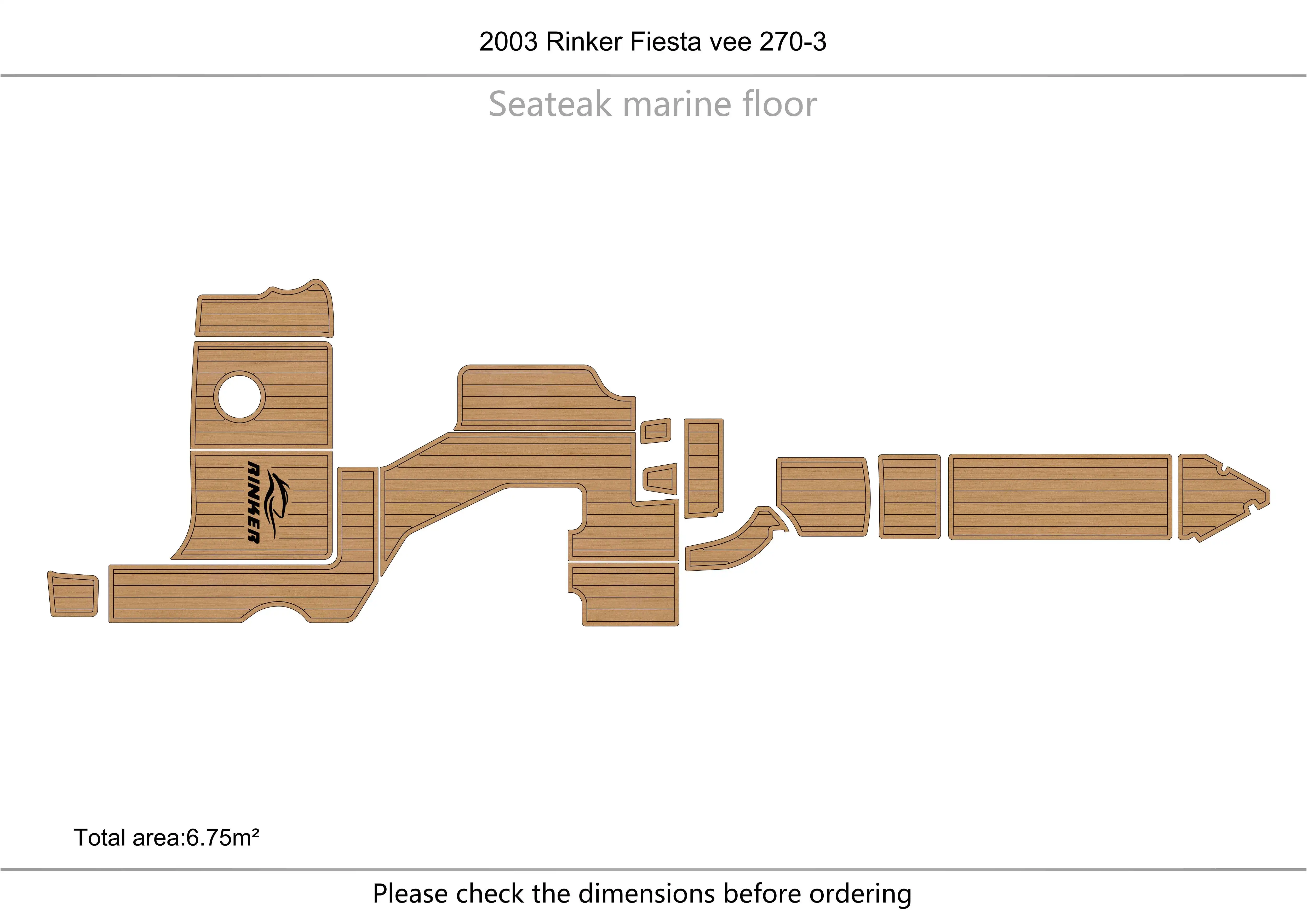 2003 Rinker Fiesta vee 270 Cockpit & cabin 1/4