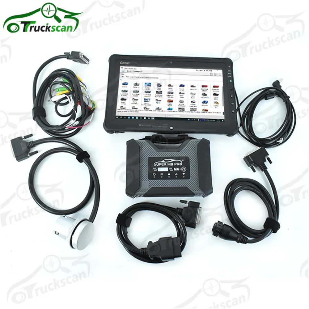 Super MB Pro M6 plus M6+ for Benz Car Truck Diagnosis Tool Full DOIP V2024.12 SSD F110 tablet I5 Generation Tablet