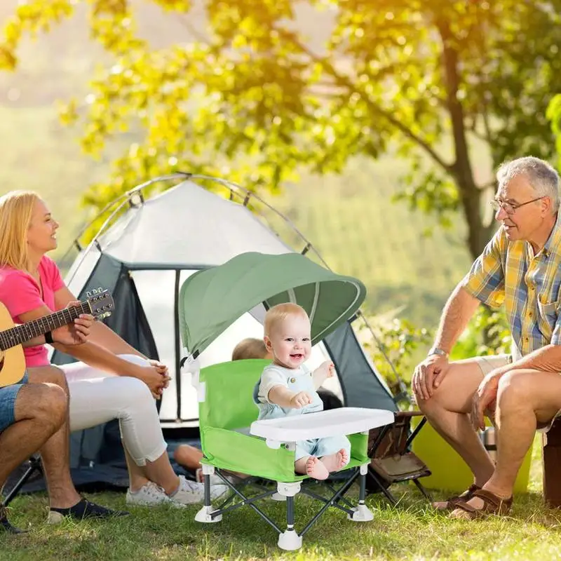 Chaise haute portable pour les pique-niques en plein air et la famille, siège d'appoint, chaise haute, design pliable, adaptée aux voyages