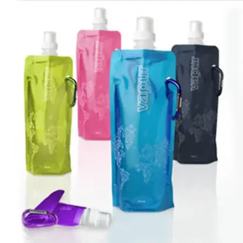 500ml Portable Ultralight Collapsible Water Bottle Outdoor Sport Supplies Hiking Running Camping Travel Soft Flask Water Bag