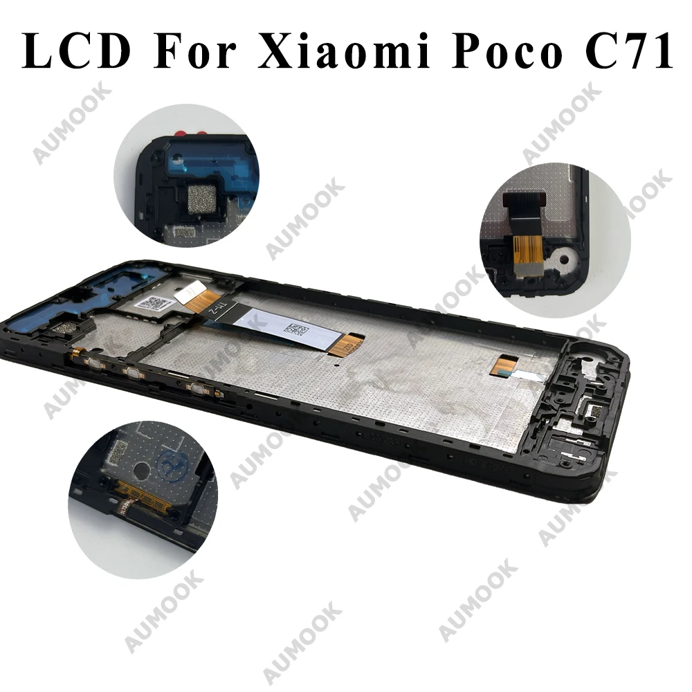 IPS LCD for Xiaomi Poco C71 Display Touch Screen Digitizer