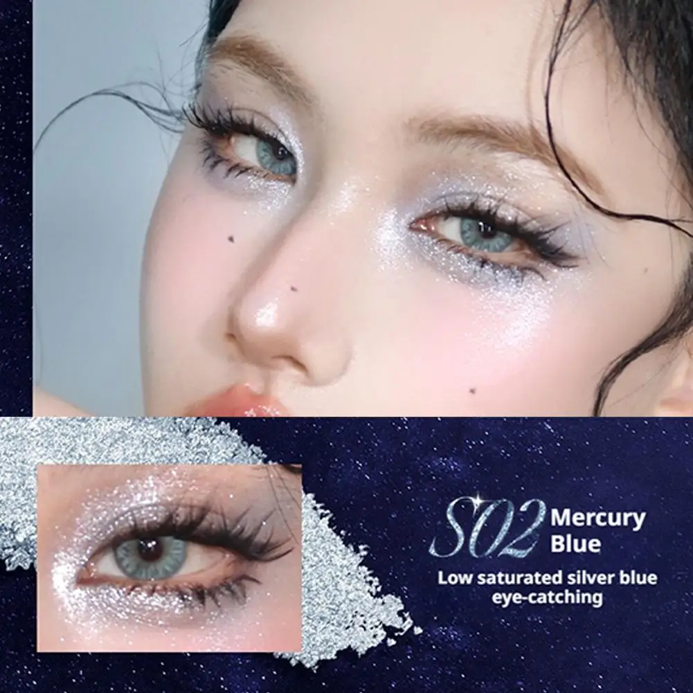 Colorkey shimmer pérola glitter sombra monocromática iluminar cristal destaque maquiagem facial de longa duração para looks de olhos esfumaçados