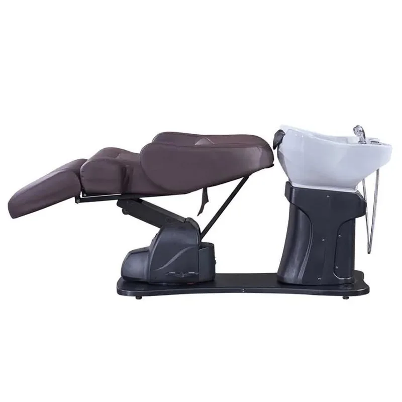 Manufacturer's electric lifting shampoo bed Special rotating Japanese semi-full lying head treatment flushing bed for foreign
