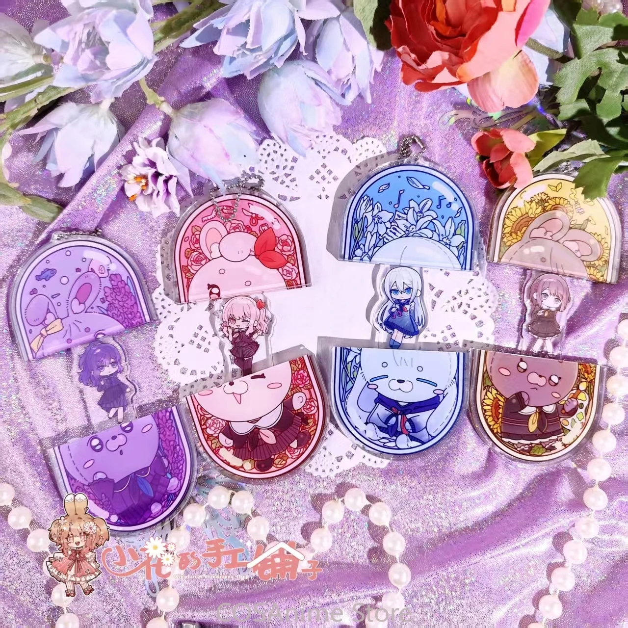 

Keychain Shinonome Ena Asahina Mafuyu‌ YOISAKI KANADE AKIYAMA MIZUKI Retractable Cute Rabbit 10cm Acrylic Pendant Ornament Gift