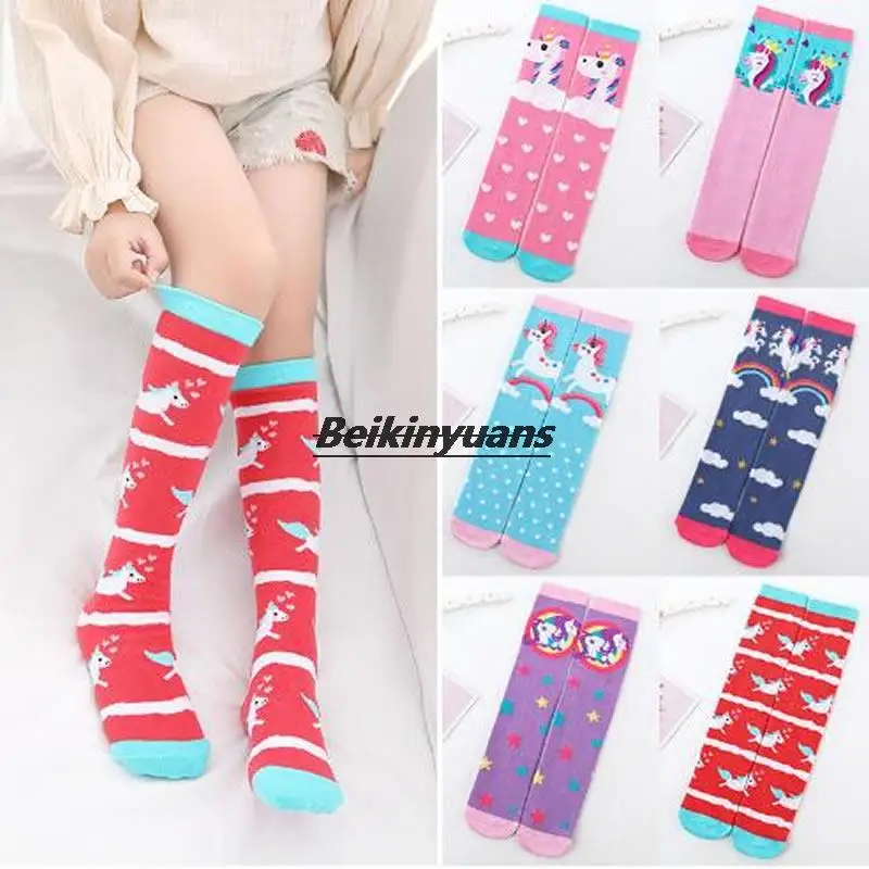 Fan cartoon straight children's stockings socks girls knee cartoon stockings sock