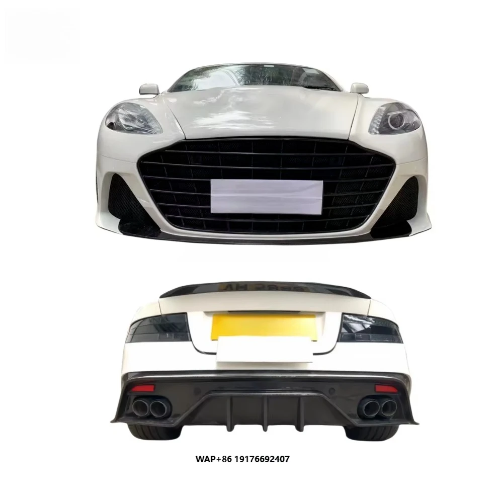 2007-2016 for Aston Martin DB9 Upgrade DBS Style Body Kit Carbon Fiber Front Bumper Side Skirts Fender Rear Spoiler