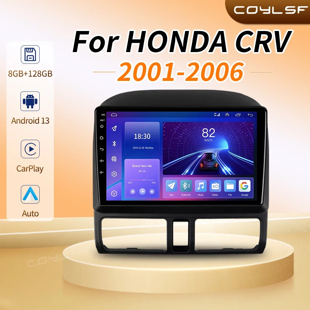 

Car Radio Android 13 For Honda CR-V CRV 2 2001 - 2006 Multimedia Carplay 4G Wifi 2 Din GPS Autoradio Stereo