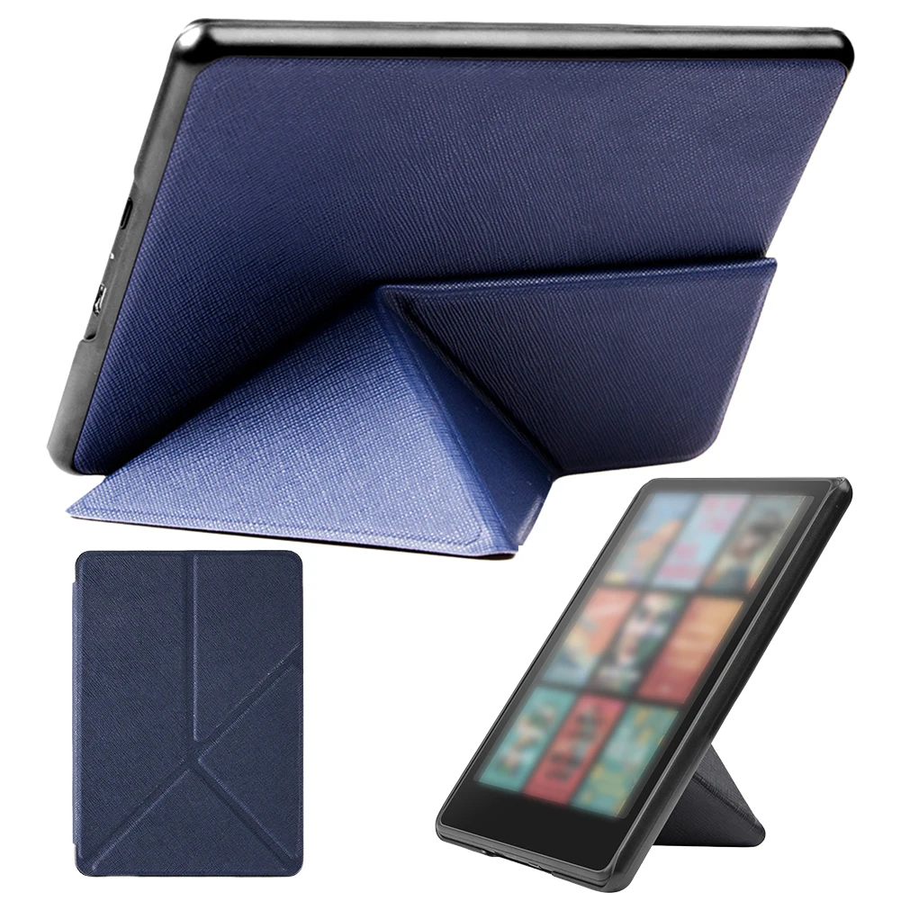 

Origami Standing Shell Cover Shockproof Foldable Stand Case Waterproof Ebook Case for Kindle Paperwhite Signature 2024 Released