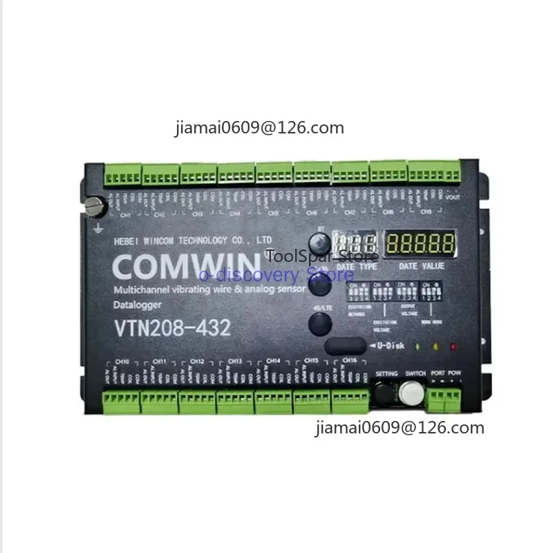 VTN416/8/32 Multi‑Channel Vibrating‑String Sensor Data Logger Automatic Acquisition RS485 Digital Frequency Output