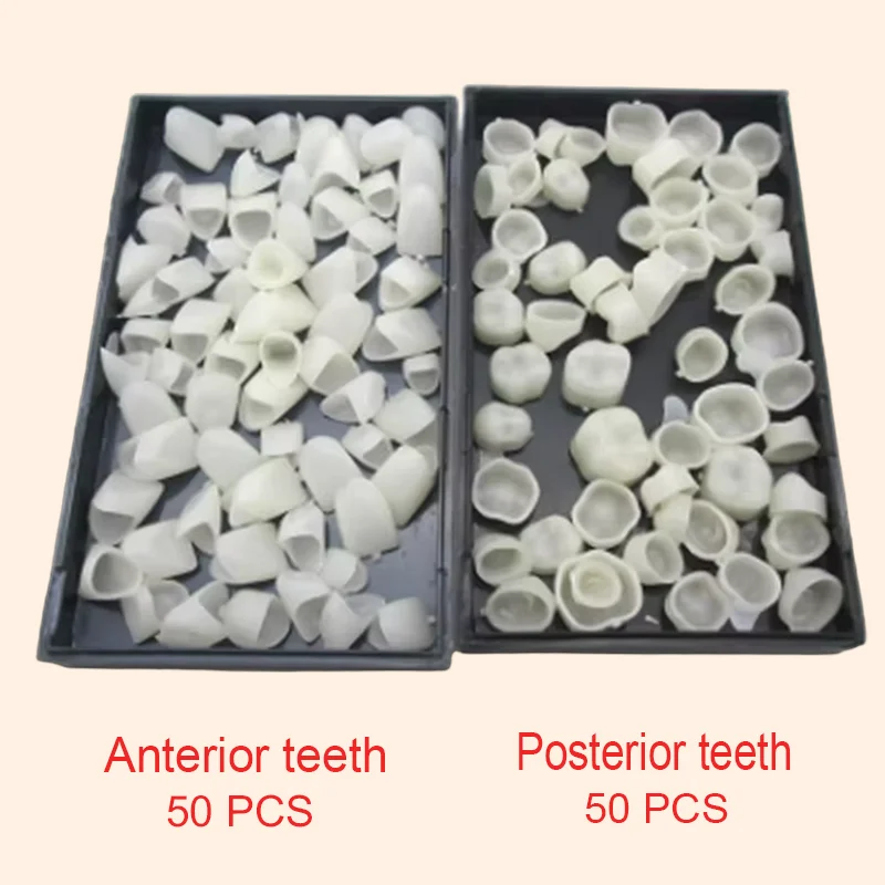 

Dental Temporary Crown Kit Teeth Whitening False Denture Resin Replacement Tool For Anterior and Posterior Teeth Protecting