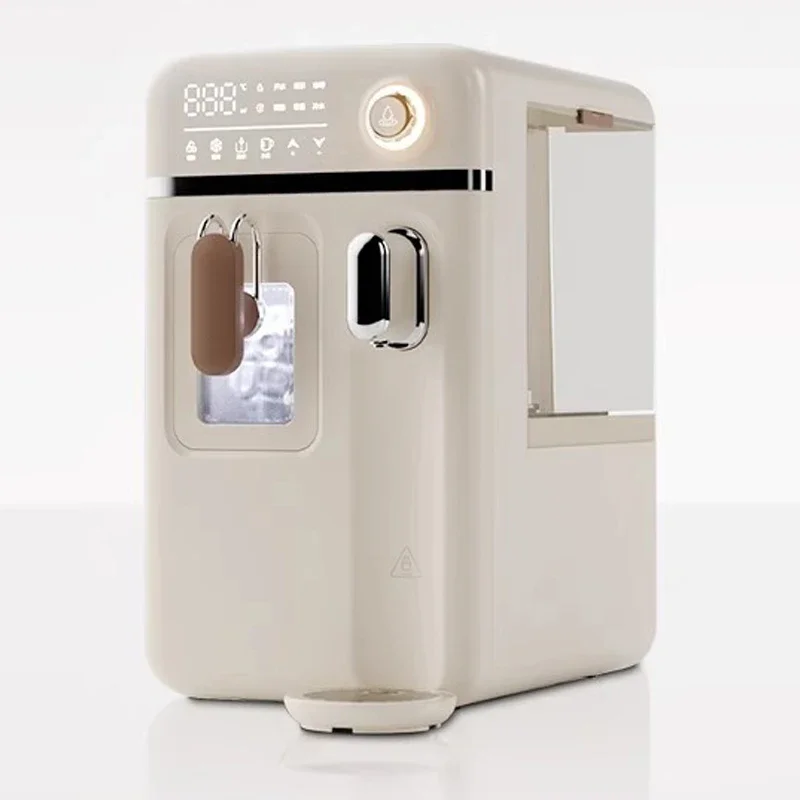 &Home Compact Countertop Water Dispenser, Fully Automatic Smart Hot & Cold Dual-Use Ice Maker with Dispenser