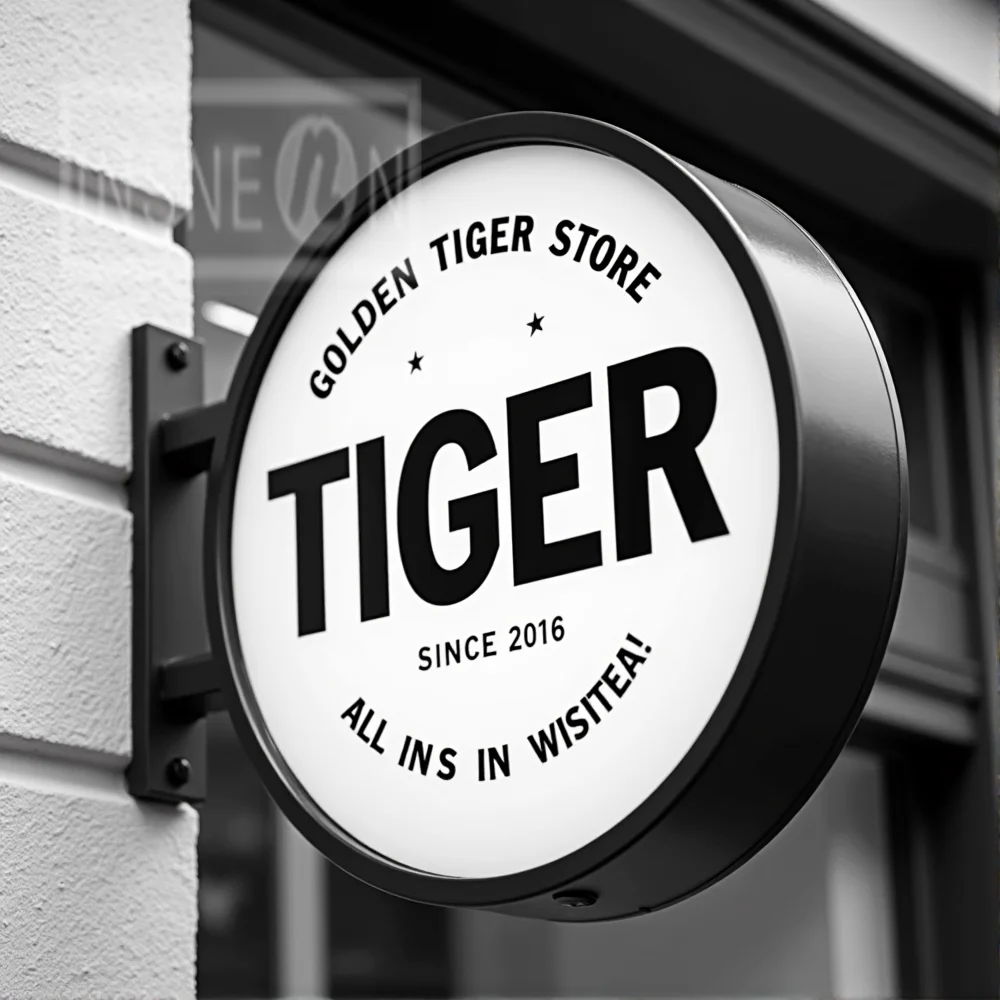 Custom Acrylic LED Light Box for Outdoor Business Sign Waterproof Double Sided Storefront Signage Wall Mounted