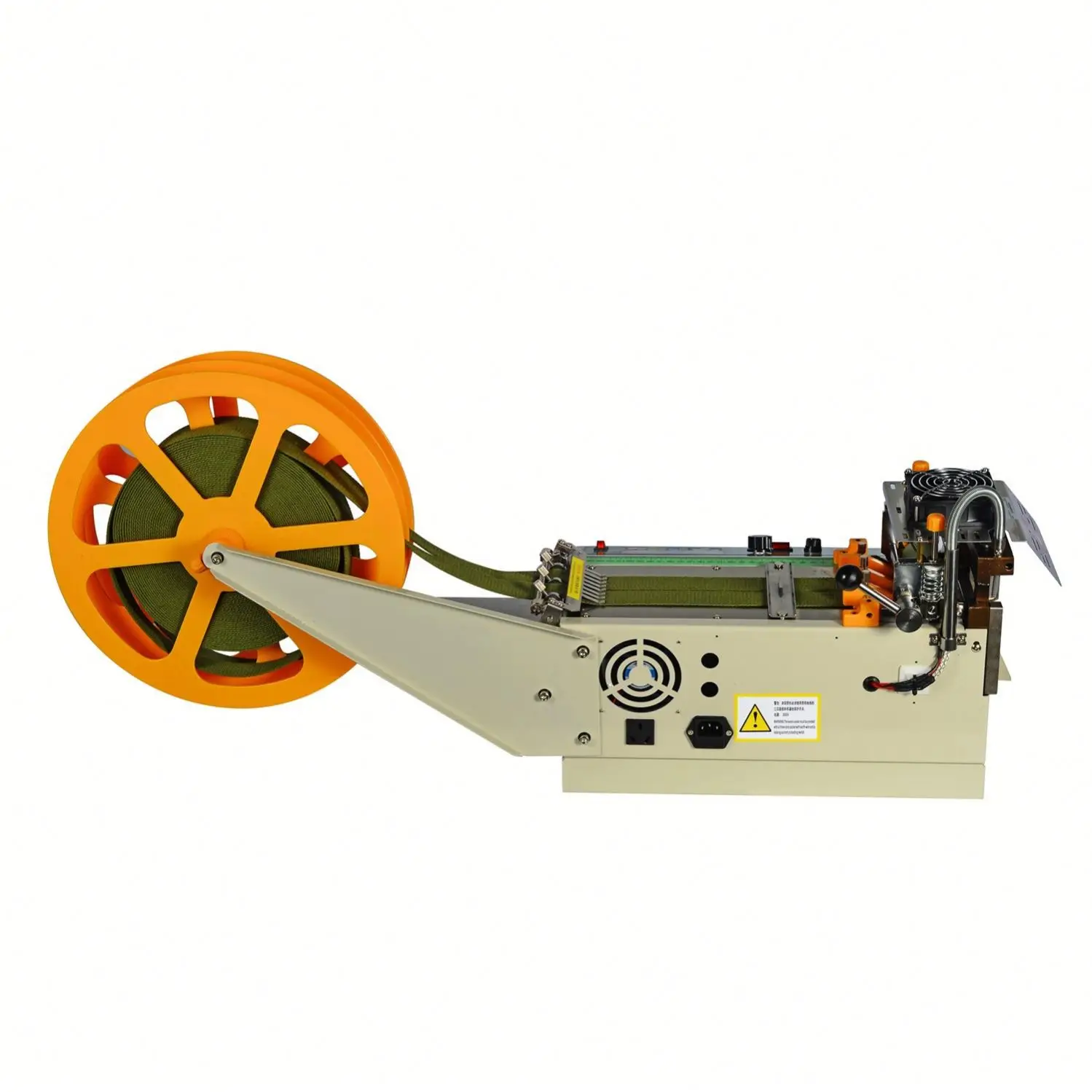 Fully Automatic Tape Cutting Machine Microcomputer Hot Cold Cutting for Webbing Elastic Band Velcro