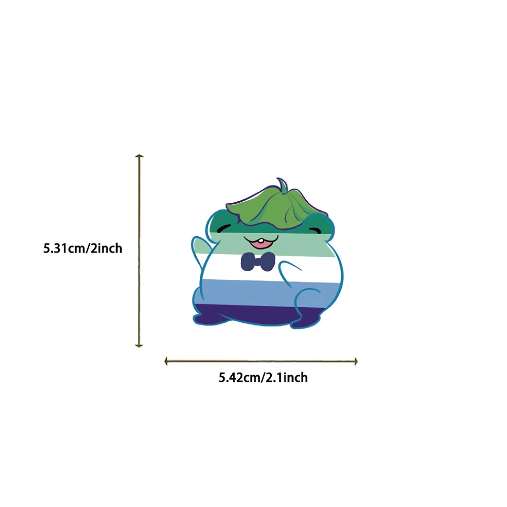 10/30/50 個かわいいレインボー誇り高きカエルステッカーかわいい漫画のおもちゃデカールノートパソコン電話車の落書きおかしい DIY ステッカー