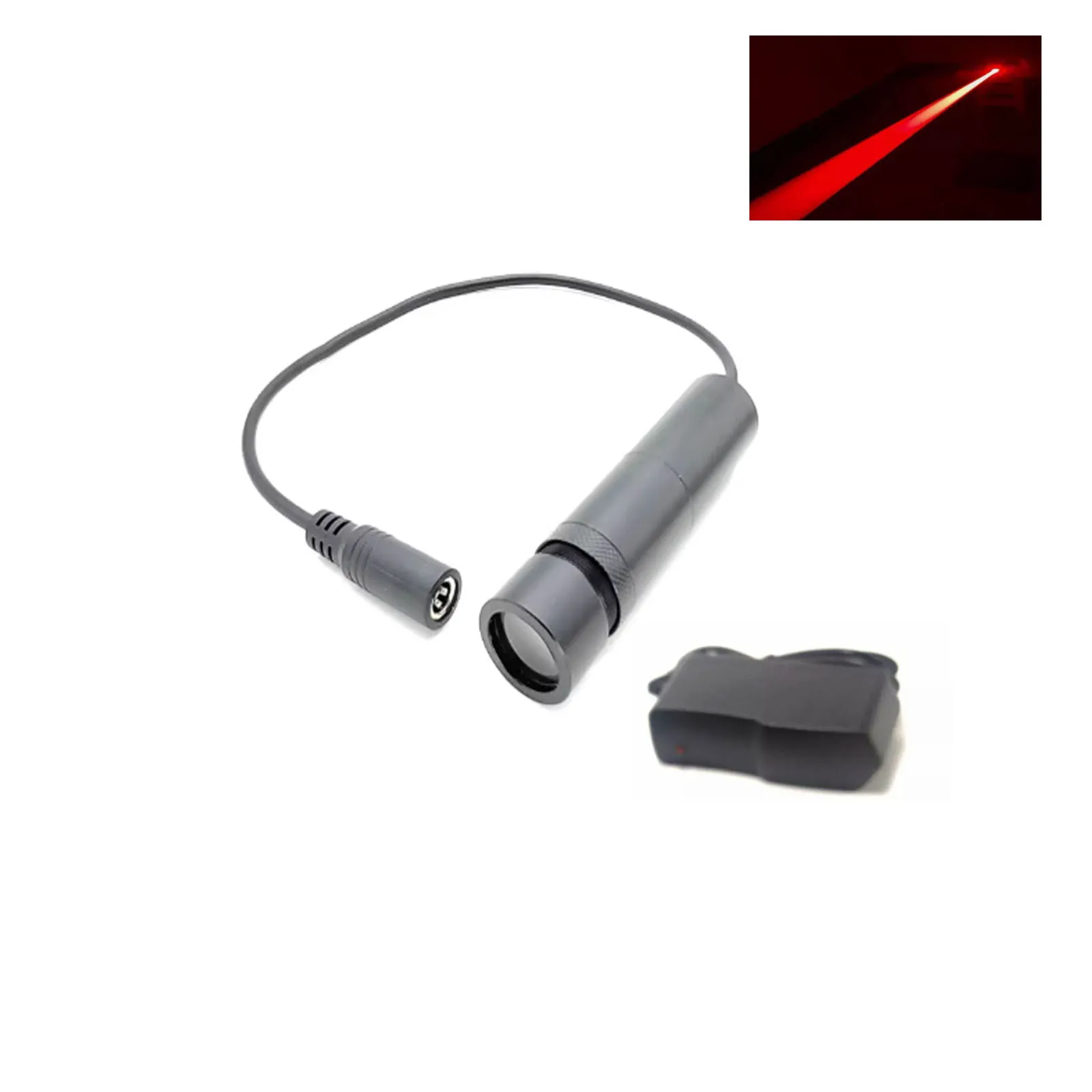 660nm 80mw 100mW Red Fat Beam Parallel Light Laser Module With Adapter