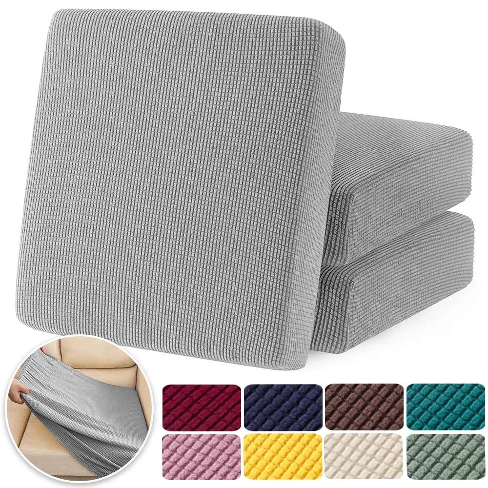 Jacquard Pure Sofa Covers Polar Fleece Stretch Sofa Seat Covers Removable Couch Case Furniture Protector Chaise Lounge Home