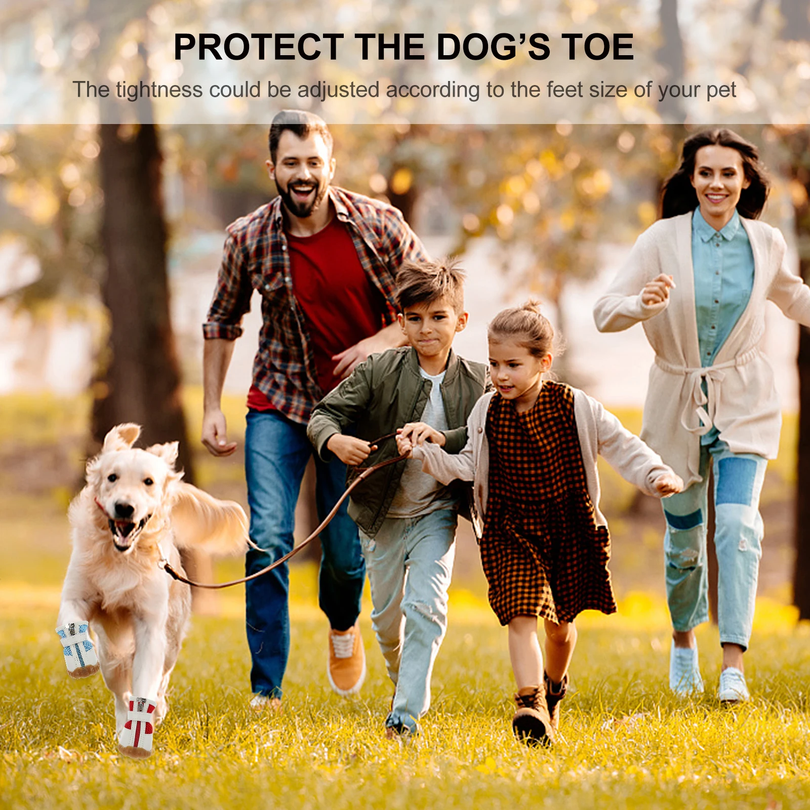 

8 Pcs Doggy Shoes for Small Dogs Sports Pet Paw Protectors Breathable Hot Pavement Boots