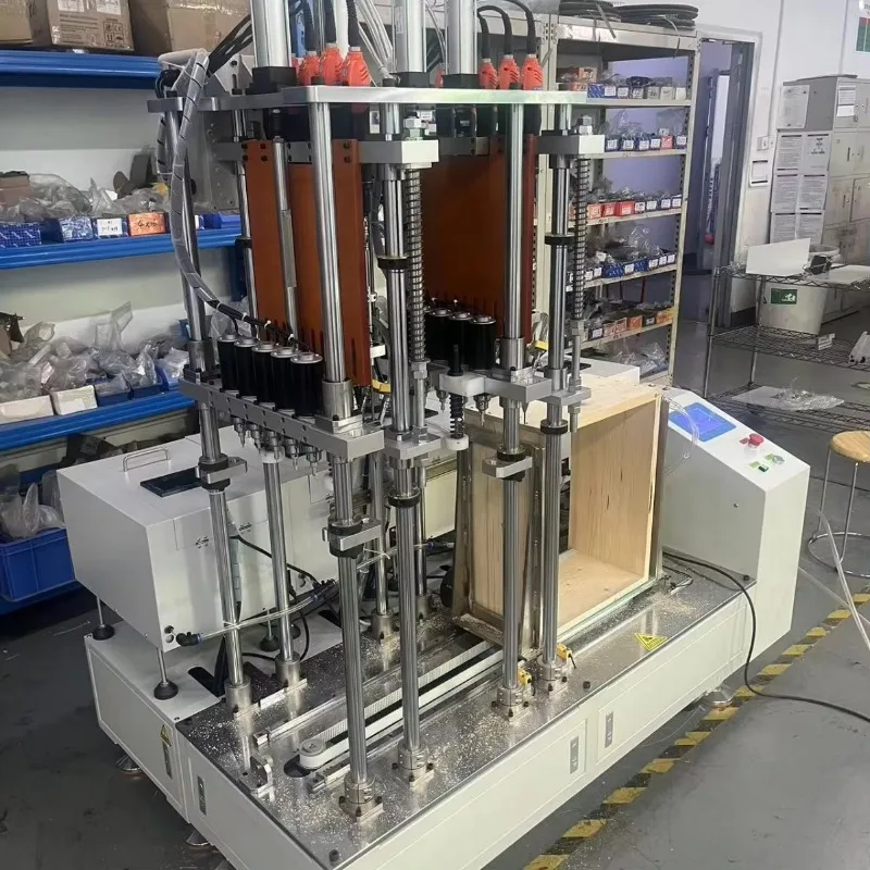 Fully Automatic Multi-Head Drilling & Screwing Machine for Wooden Furniture 220V/110V Completed in Same Time