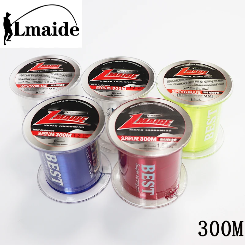 Lmaide Portable 300m Fil De Peche Mono Filament Fishing Line Strong Fishing Line Nylon Fishing Line For Sale