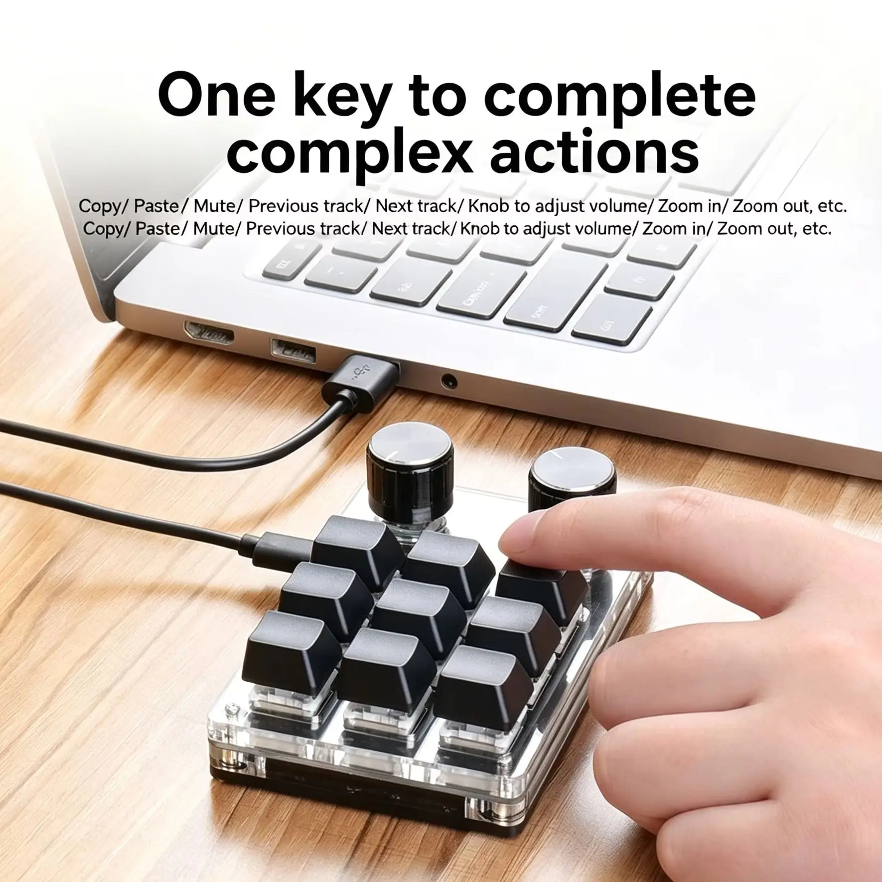 12Keys Shortcut Programmable RGB Wired/Dual-Mode/Bluetooth Mechanical Keyboard With Macro And Knobs Gaming Keyboard For Computer