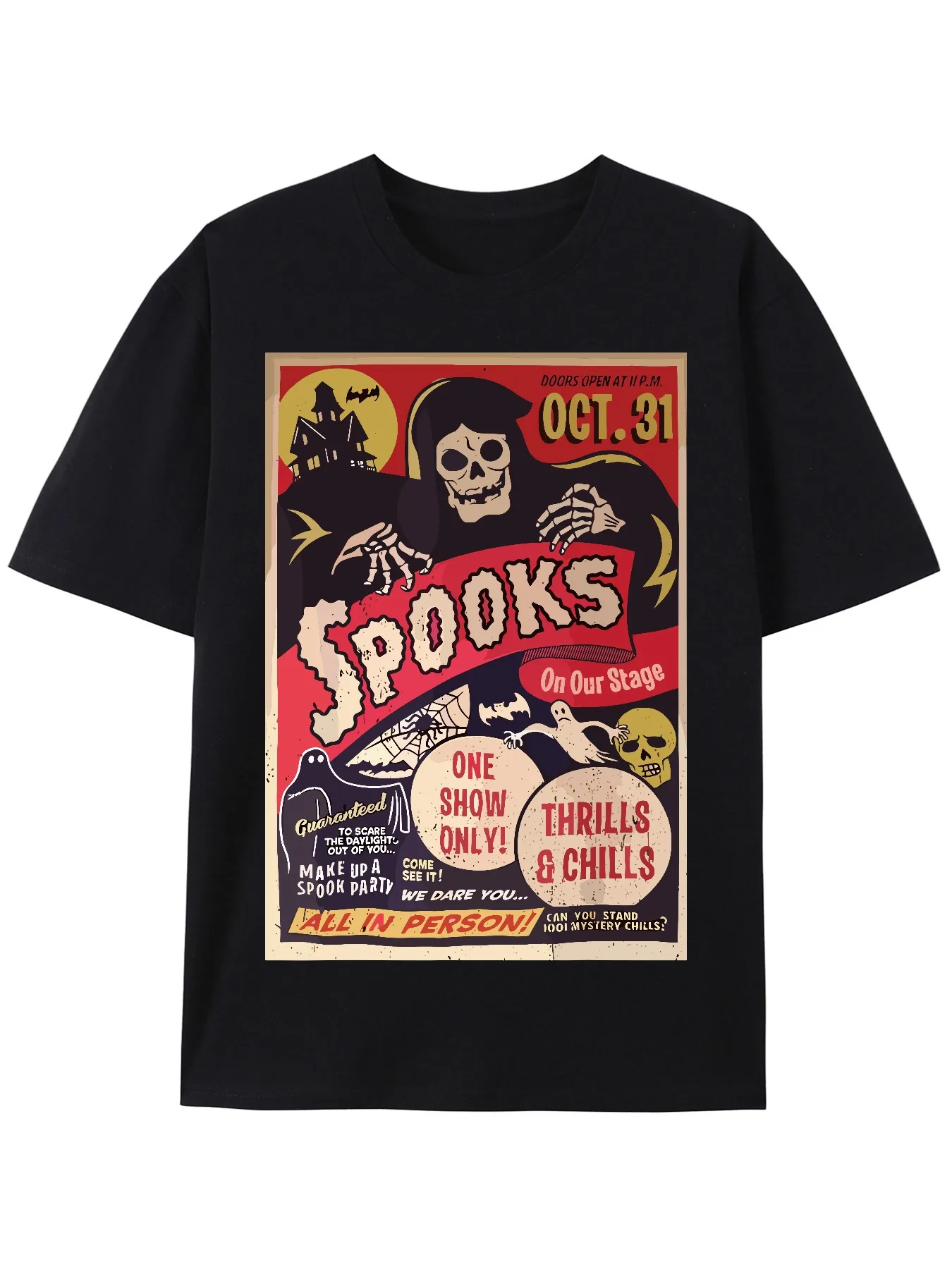

[Retro Punk] Men's Retro Punk Rock Halloween T-Shirt | 100%