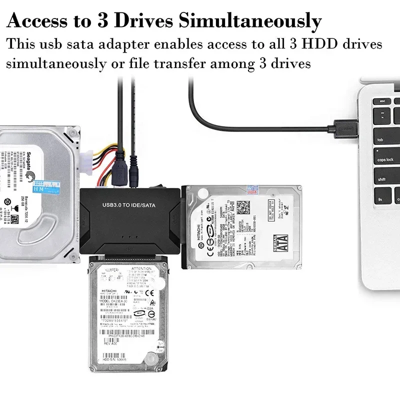 Banggood USB 3.0 to IDE/SATA Converter Adapter Hard Drive Adapter Cable Converter Kit For 2.5