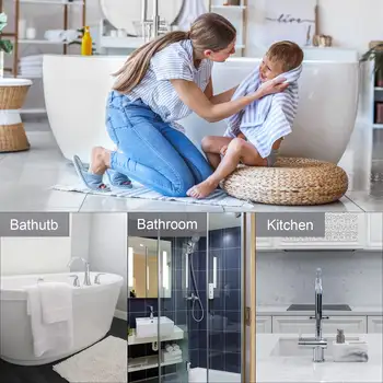 ks, sběrač chloupků, šedý čtvercový kryt odtoku do sprchy, silikonový blokátor chloupků s přísavkou, vhodný do koupelny, b 8 nejlepší prodej čtvercový sprchový odtok lapač vlasů - №3