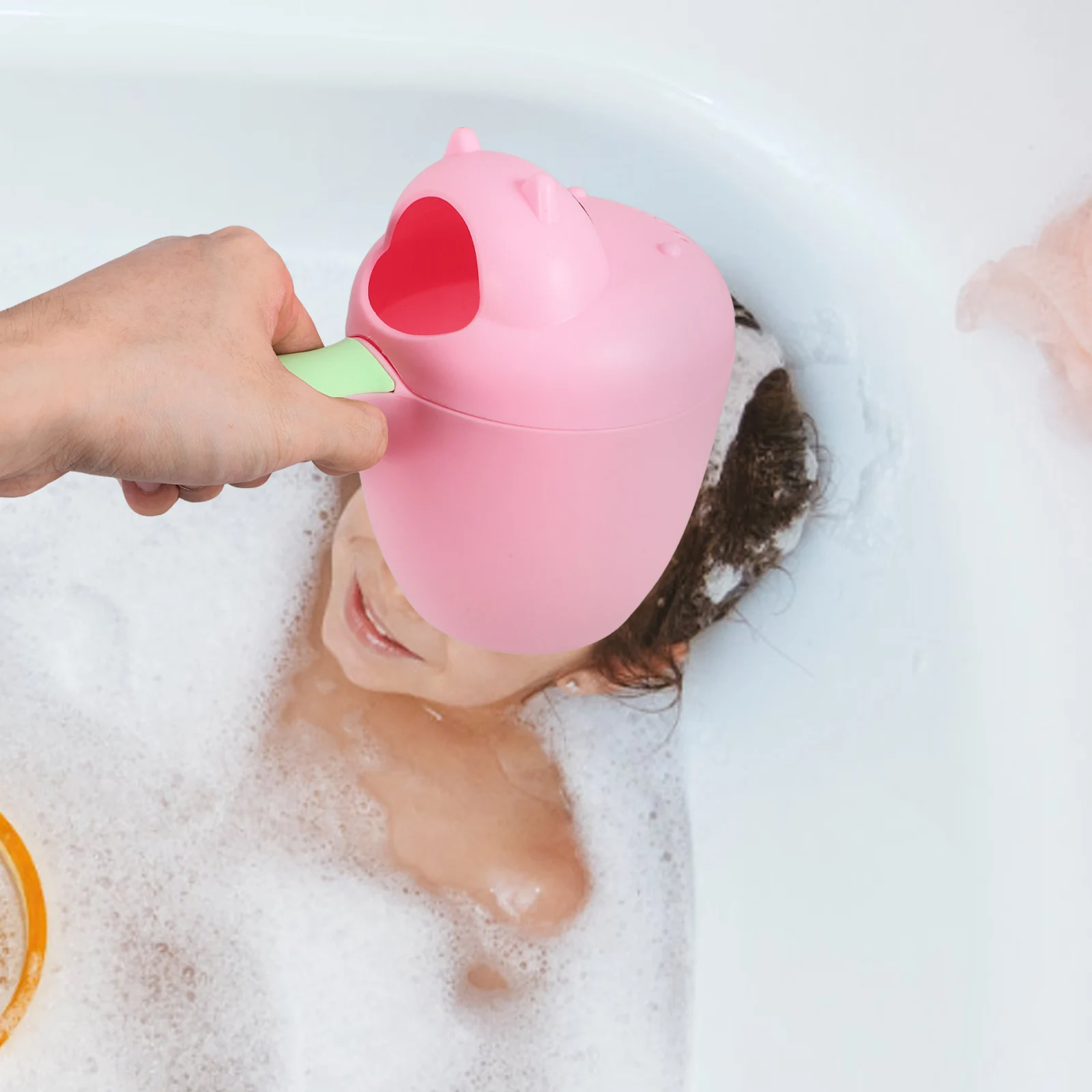 

Hippo Style Shampoo Rinse Cup Bath Cup Rinser Shower Waterfall Bath Spoon for Rinse Cups Bathroom